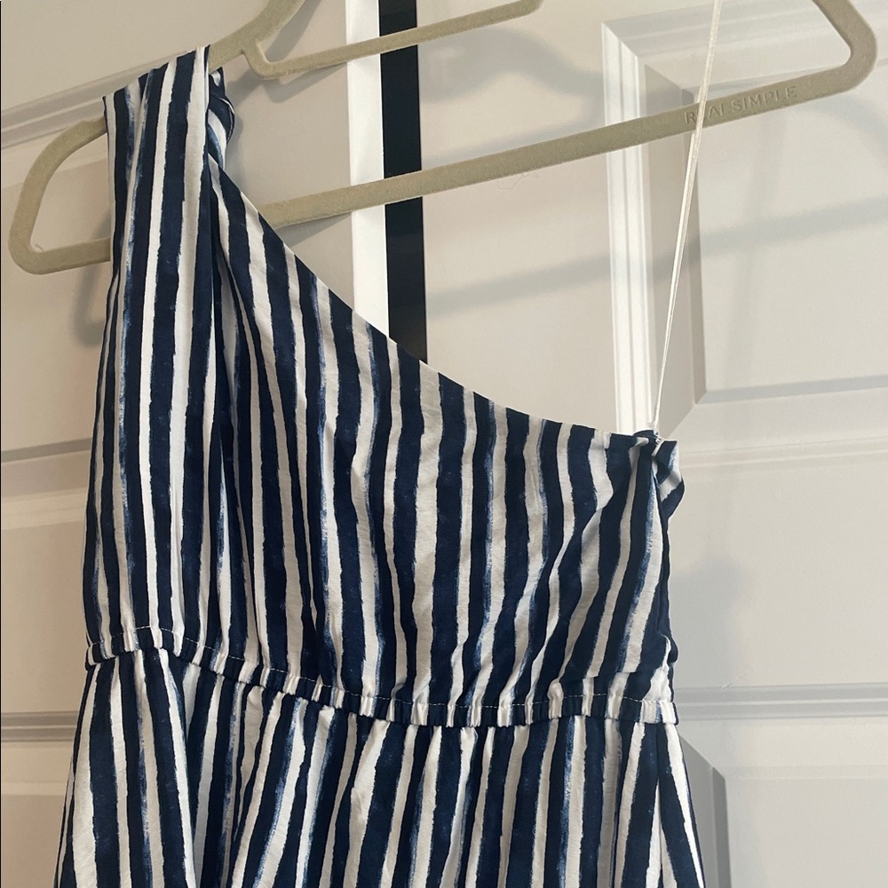 Maurices Navy and White One-Shoulder Dress - Picture 2 of 8